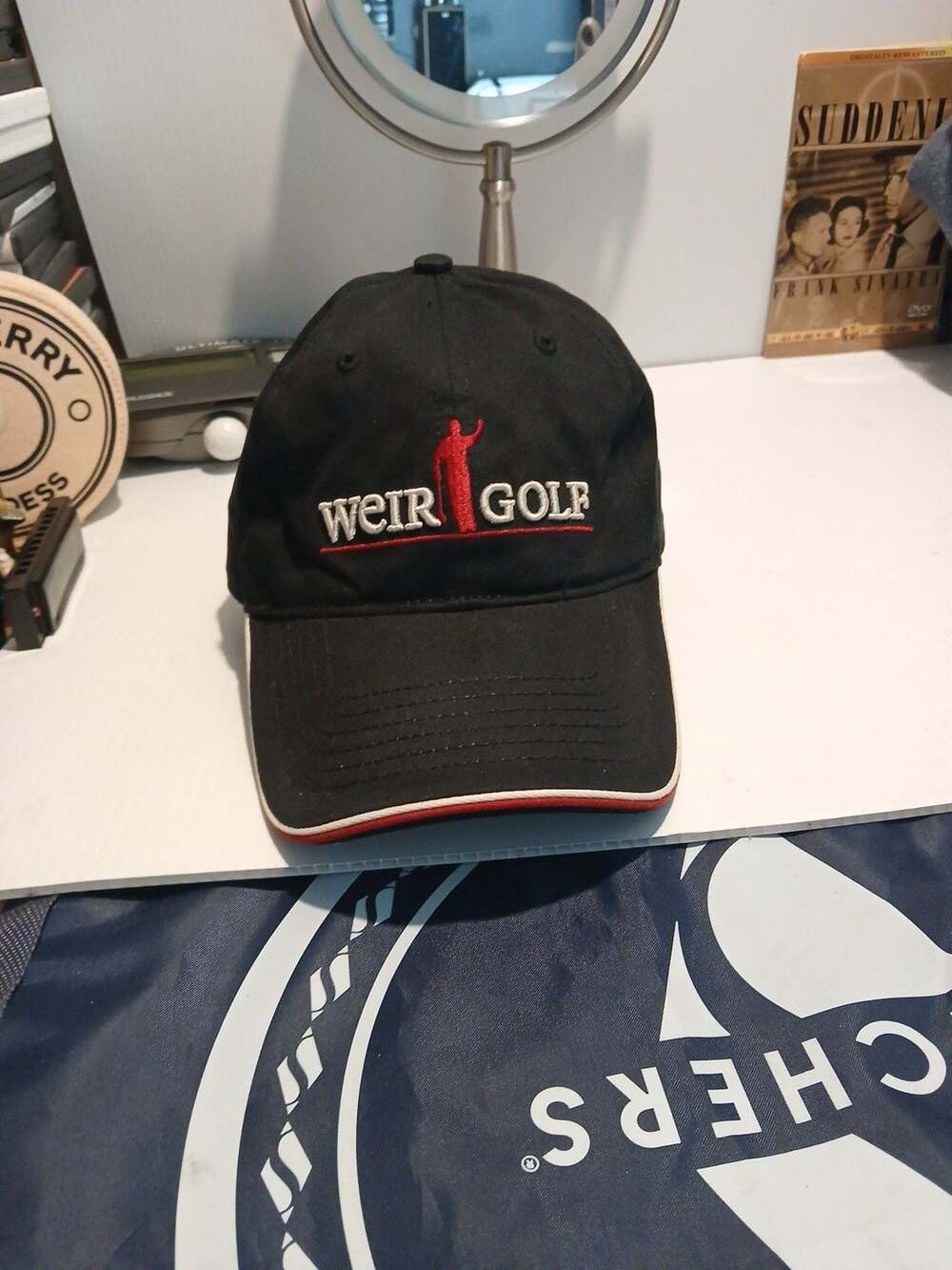 Weir Golf Baseball Cap Black Adjustable